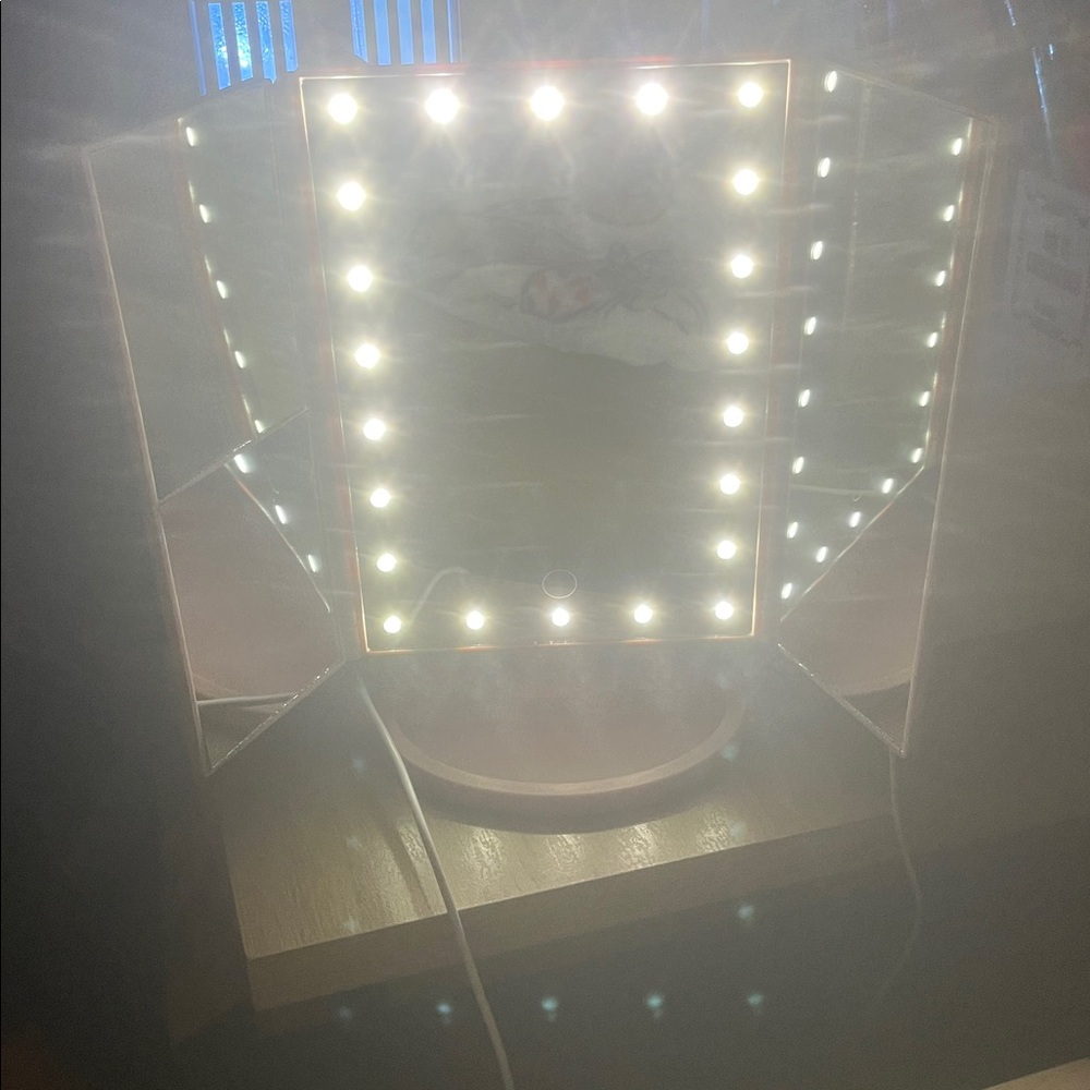 Tri-Fold LED Vanity Mirror